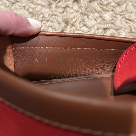 Louis Vuitton Hockenheim Moccasin Red Suede Driving Loafers main image 13